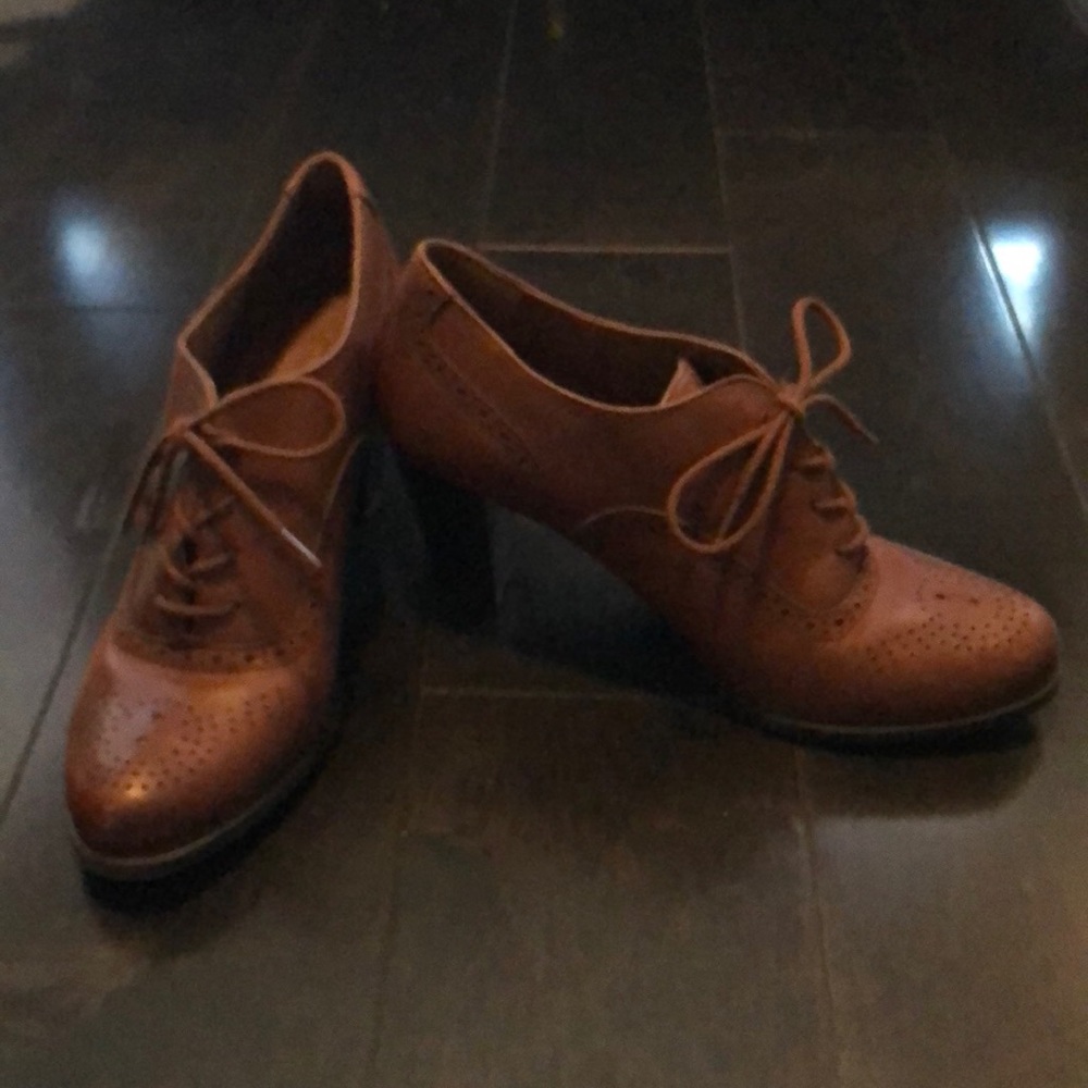 Franco Sarto heeled leather loafers